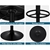 Bar Stools 2x Sade Kitchen Swivel Chair Leather Gas Lift BLACK ALFORDSON