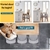 ALFORDSON 2x Bar Stools Macias Kitchen Swivel Chair Leather Gas Lift BLACK