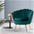 Artiss Armchair Lounge Chair Retro Single Sofa Velvet Shell Back Seat Green
