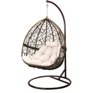Gardeon Outdoor Hanging Swing Chair - Br