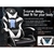 Gaming Chair Lumbar Massage Office Racing Seat PU Leather White ALFORDSON