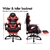 Gaming Chair Lumbar Massage Office Racing Footrest Seat Red ALFORDSON