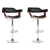 Artiss 2x Wooden Bar Stools SELINA Kitchen Swivel Bar Stool Chairs Leather
