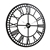 Artiss 80CM Large Wall Clock Roman Numerals Round Metal Home Decor Black