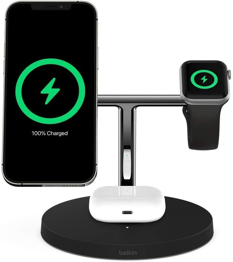 BEKLIN MagSafe 3-in-1 Wireless Charger, 15W.