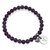 Natural Round Amethyst & Personalized Letter 'Y' with Heart Charm Bracelet