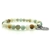 Natural Round Amazonite & Personalized Letter 'G' with Heart Charm Bracelet
