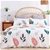 Dreamaker 100% Cotton Sateen Quilt Cover Set Fern Print Single Bed