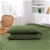 Natural Home Vintage Washed Hemp Linen Quilt Cover Set Olive King Bed