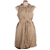 JACHS GIRLFRIEND Women's Tencel Dress, Size L, Tencel, Khaki. Buyers Note -