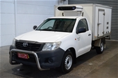 2013 Toyota Hilux 4X2 WORKMATE TGN16R MNL Cab Chassis Fridge