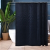 Sherwood Single Fabric Shower Curtain Blue Oxford Stripes 180x180cm