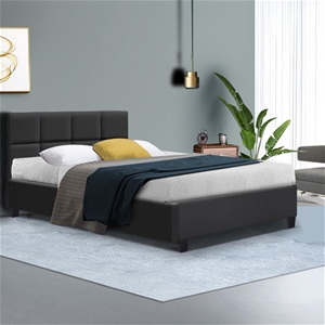 Artiss Tino Bed Frame Double Size Charco