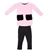 ANDY & EVAN Girl's 2pc Set, Size 4T, Pink/Black.