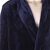 GLOSTER Men's Plush Wrap Robe. Size L/XL, 100% Polyester, Navy. N.B. Missin