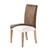 Sherwood Home Premium Faux Leather Light Brown Dining Chair Cover