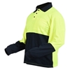 3 x KINCROME Hi-Vis Polo Shirts,Size 5XL, Long Sleeve, Cotton/Polyester, Ye