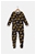CARTERS Boy's 1pc Pajamas, Size 12M, Polyester/Cotton, Navy/Gold/Grey.