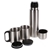 Stainless Steel 3pc Thermos Set in Nylon Zip Case. Buyers Note - Discount F