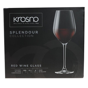 5 x KROSNO Splendour Wine Glass, 300ml, 