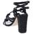 NUDE Women's Marissa Fashion Sandals, Colour Black, Size 8 AU (38 EU). Buy