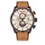 TIMBERLAND Men's 46mm Callahan Watch, Brown Dial, Wheat Leather Strap. N.B.