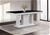 Dining Table in Rectangular Shape High Glossy MDF Base Black & White Colour