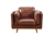 3+2+1 Seater Sofa Brown Leather Lounge Set Couch with Wooden Frame