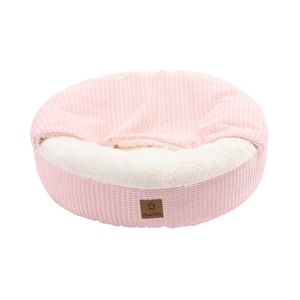 Charlie's Cushioned Hooded Nest Pink Sma