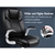 Office Chair Executive Computer Gaming Racer PU Leather Work Seat ALFORDSON