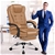 Office Chair Gaming Executive Computer Footrest PU Leather Seat ALFORDSON