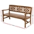 Gardeon Wooden Garden Bench 3 Seat Patio Furniture Outdoor Lounge Chair