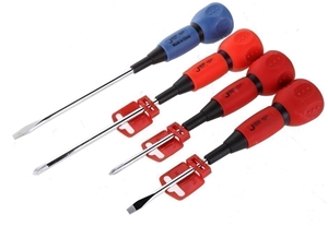 4 x JETECH Screwdrivers, Slotted 150mm &