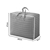 SOGA 2X Grey Plaid Super Large Storage Luggage Bag Foldable Organiser