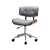 Artiss Executive Wooden Office Chair Fabric Computer Bentwood Seat Grey