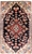 Fine Hand Knotted Medallion center Cream and navy Tone (cm):202 X 133
