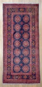 Handknotted Pure Wool Kundus Runner - Si
