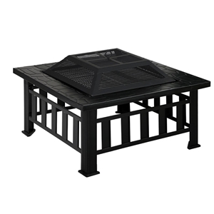 Grillz Outdoor Fire Pit BBQ Table Grill 