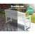 Garden Bench Chair 3 Seater Natural Wood Outdoor Decor Patio Deck White