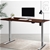 Artiss Standing Desk Adjustable Height Motorised Grey Frame Walnut 140cm