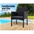 Gardeon Outdoor Bistro Chairs Patio Furniture Dining Chair Wicker Garden