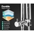 Cefito WELS Round 9 inch Bathroom Rain Shower Head Wall Arm