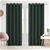 Sherwood Home 100% Blockout Eyelet Curtain Pair Forest Green 180x223cm