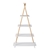 Takara Kusa 4-Tier Natural Wooden A-Frame Ladder Storage Shelf 30x78x148cm