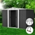 Giantz Garden Shed Outdoor Storage 2.58x2.07M Double Door Metal Base Grey