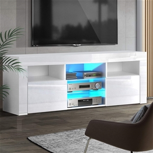Artiss TV Cabinet Stand RGB LED Gloss Fu