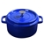 SOGA Cast Iron 24cm Enamel Porcelain Stewpot Cooking Pot With Lid 3.6L Blue