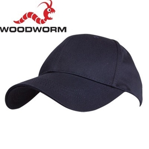 Woodworm Cricket Plain Cotton Cap - Navy