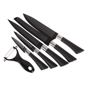 LS 6pcs Kitchen Knife Set with Non-Stick