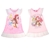 2 x DISNEY Girl's 2pk Nighties ,Size 5, Polyester/Cotton, Princess Pink. B